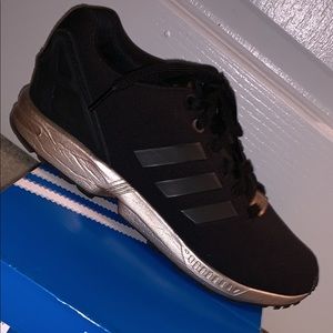Black and Rose Gold Adidas